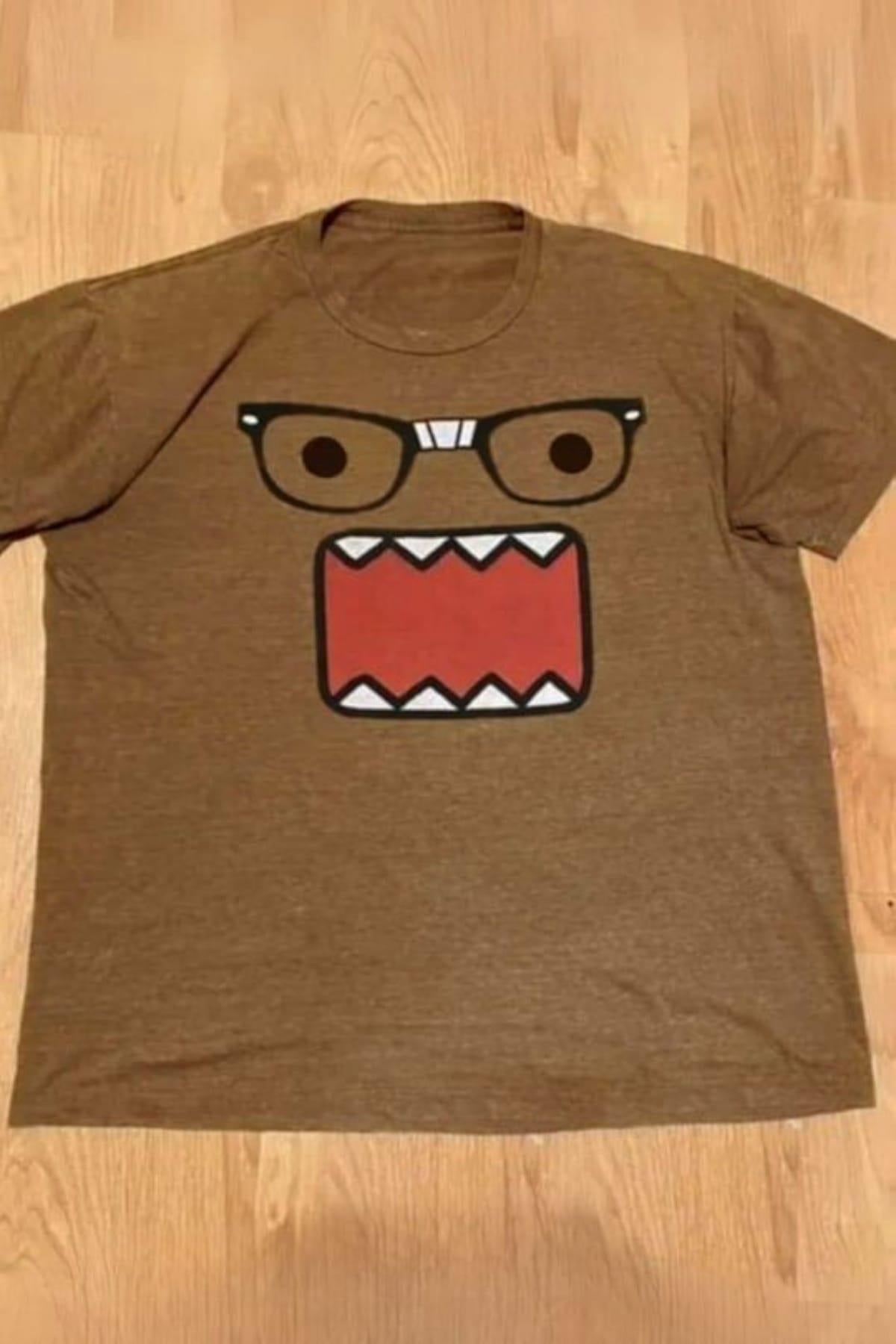 Kahverengi Panic Oversize T-shirt