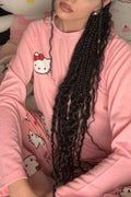 Kitty Cat Pink Oversize Sweatshirt