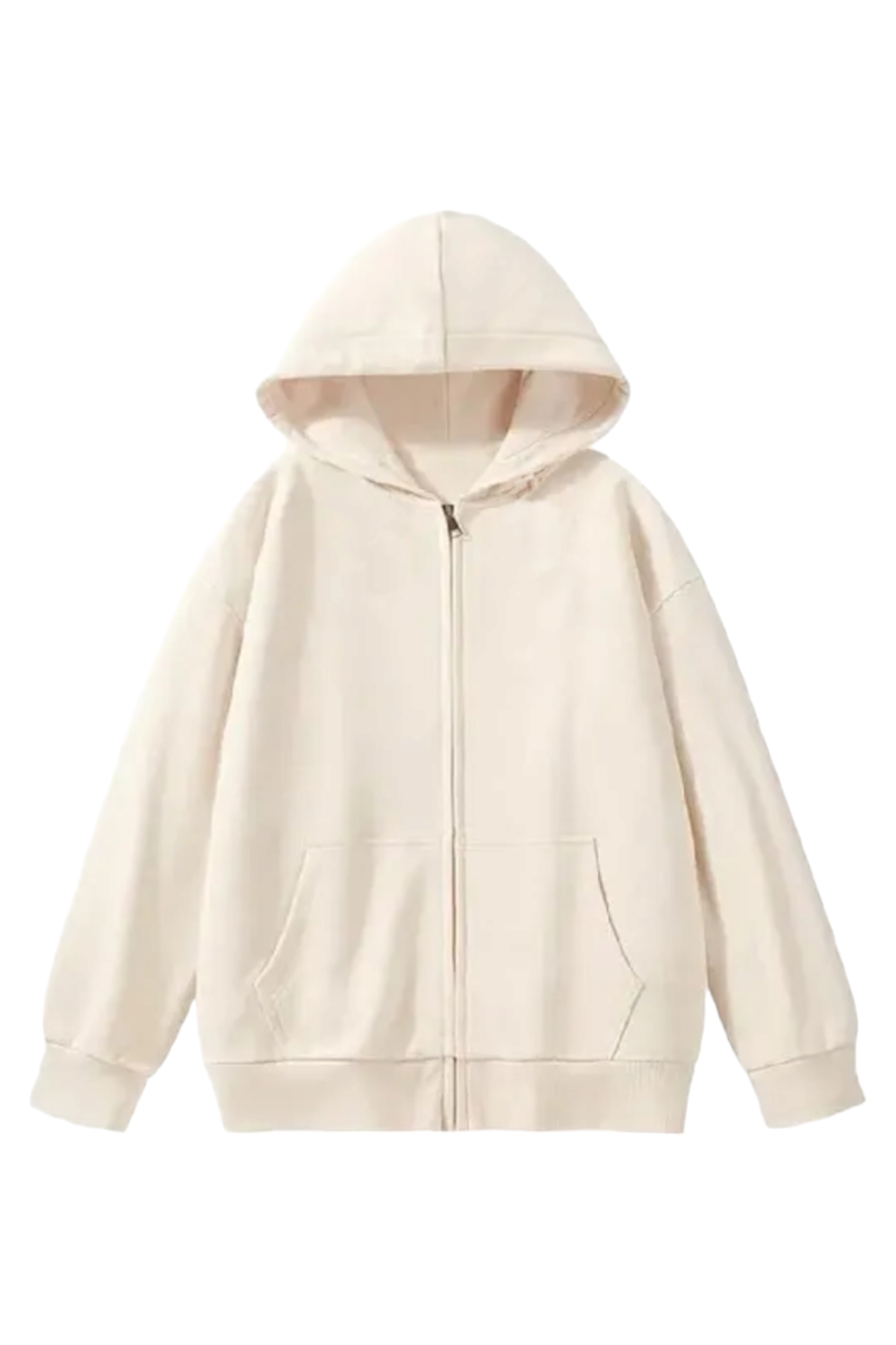 Krem 3 İplik Oversize Hırka