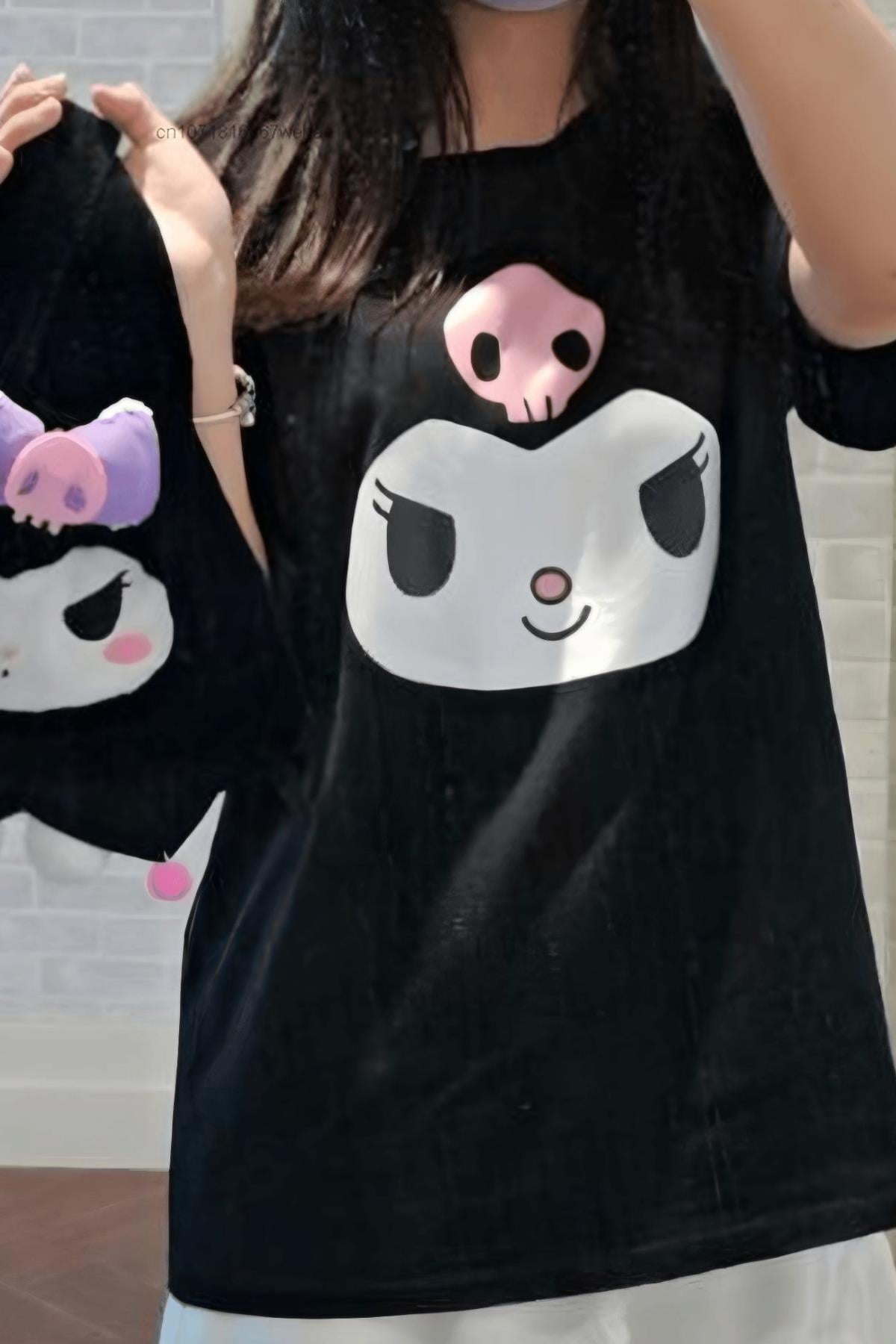 Kuromi Face Oversize T-shirt