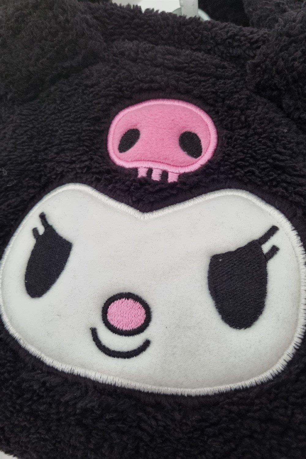 Kuromi Siyah Peluş Çanta