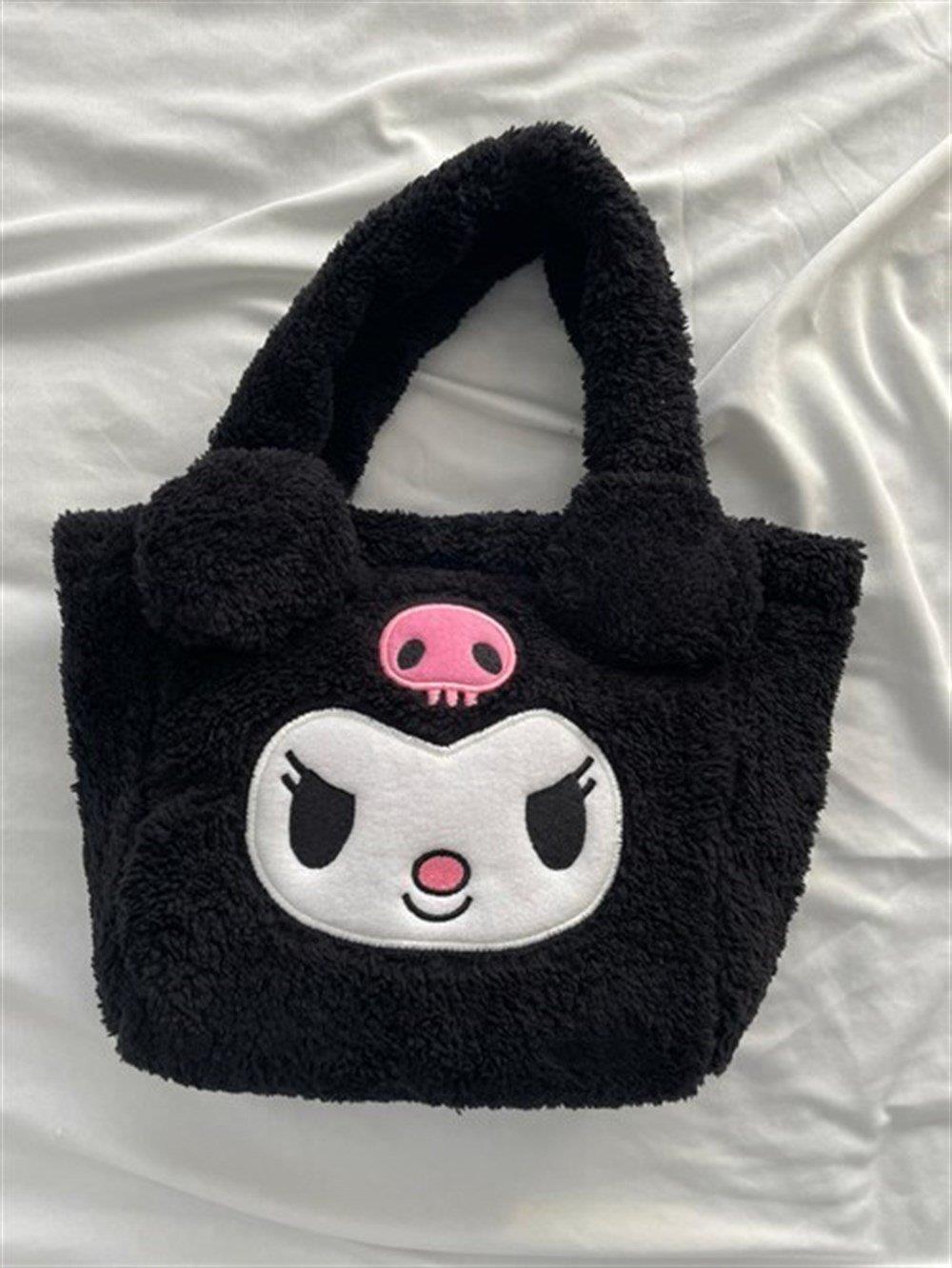 Kuromi Siyah Peluş Çanta