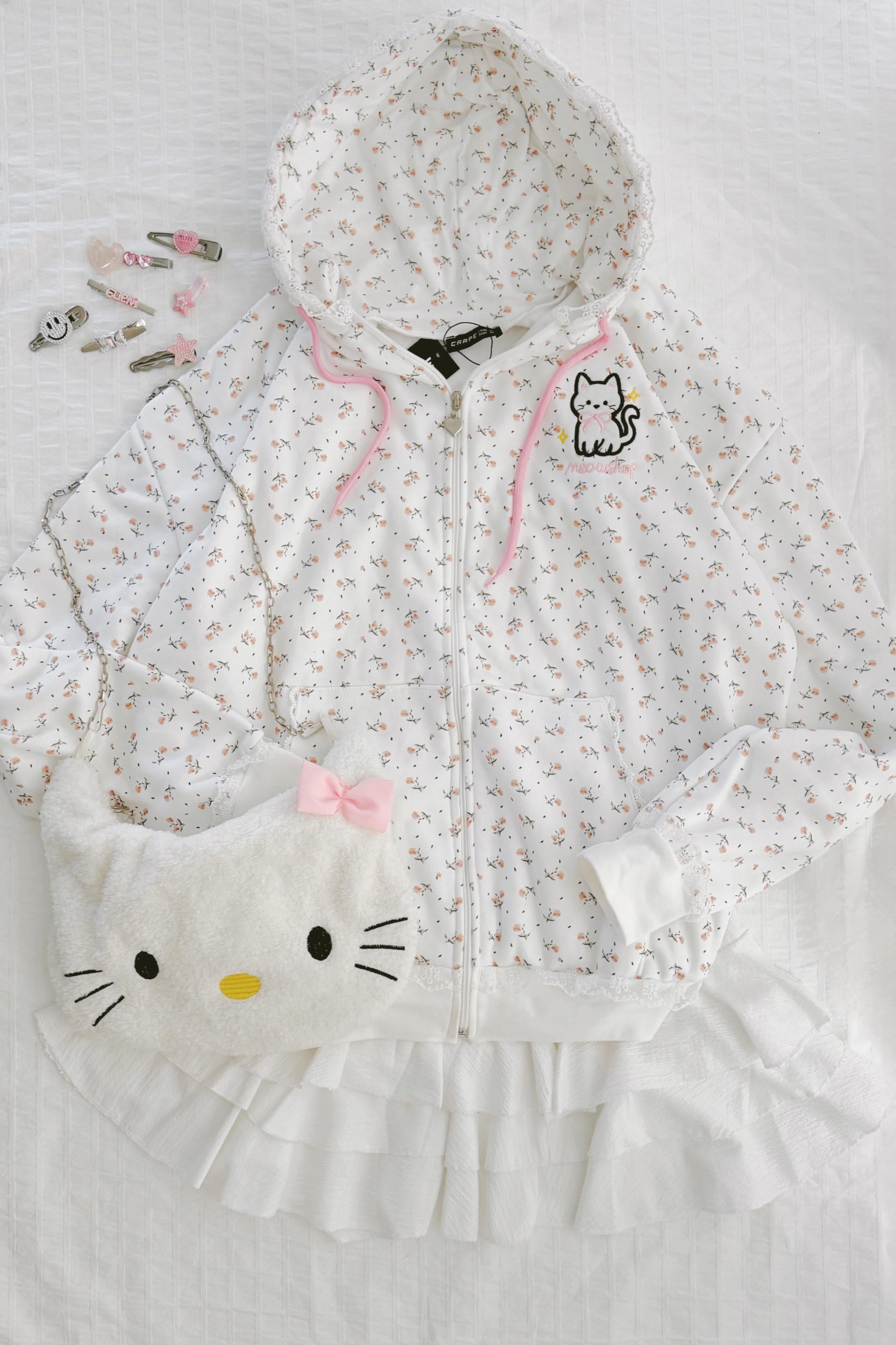 Lace Cat Detail Hırka