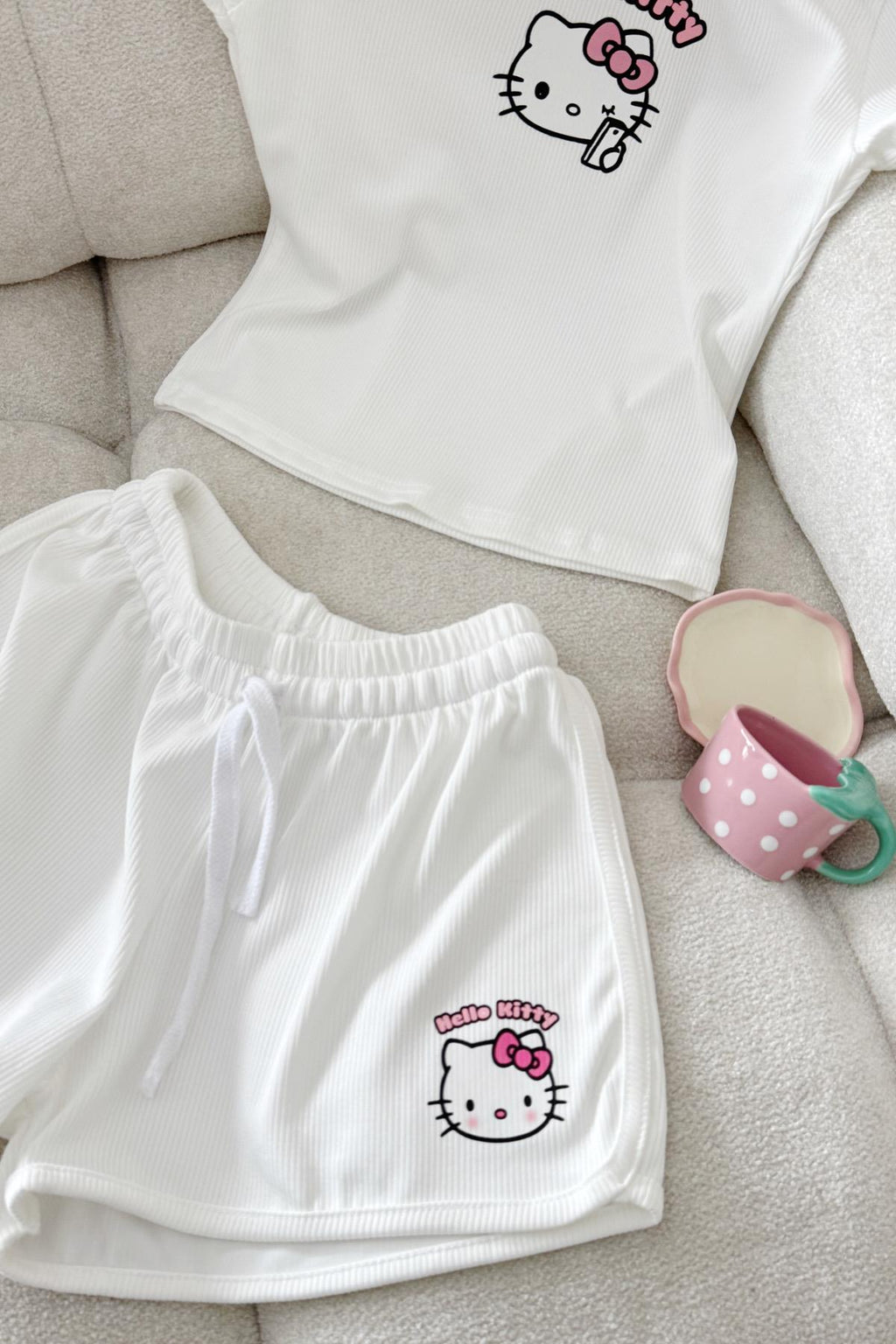 Lace Detail Kitty İkili Takım