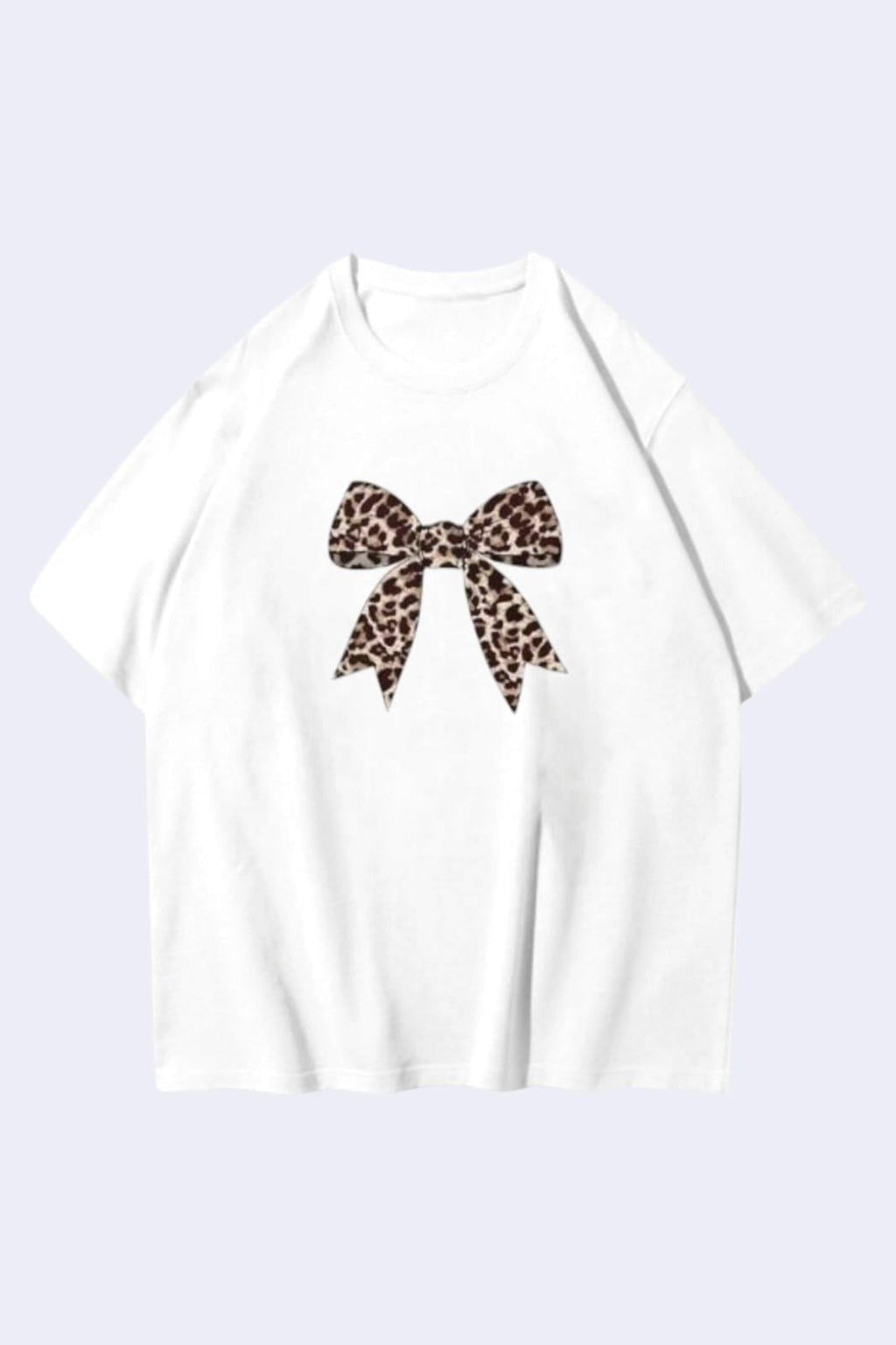 Leopar Ribbon Oversize T-shirt
