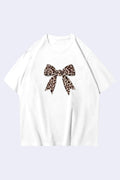 Leopar Ribbon Oversize T-shirt