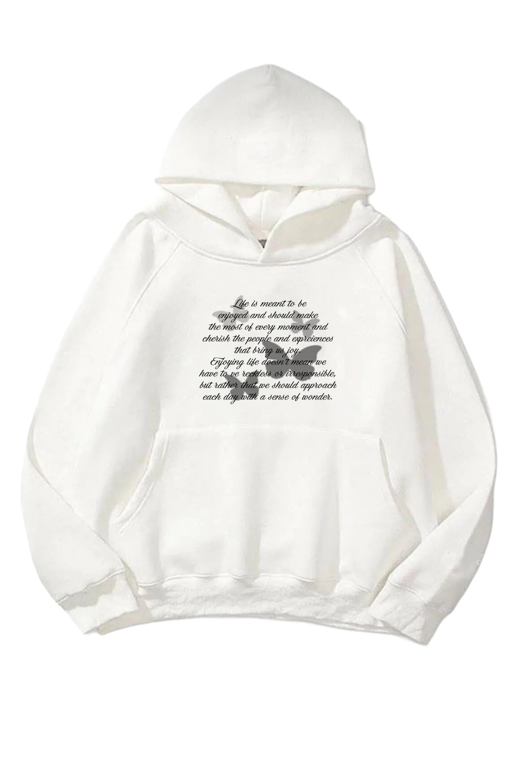 Life İs Butterfly 3 iplik Oversive Sweatshirt