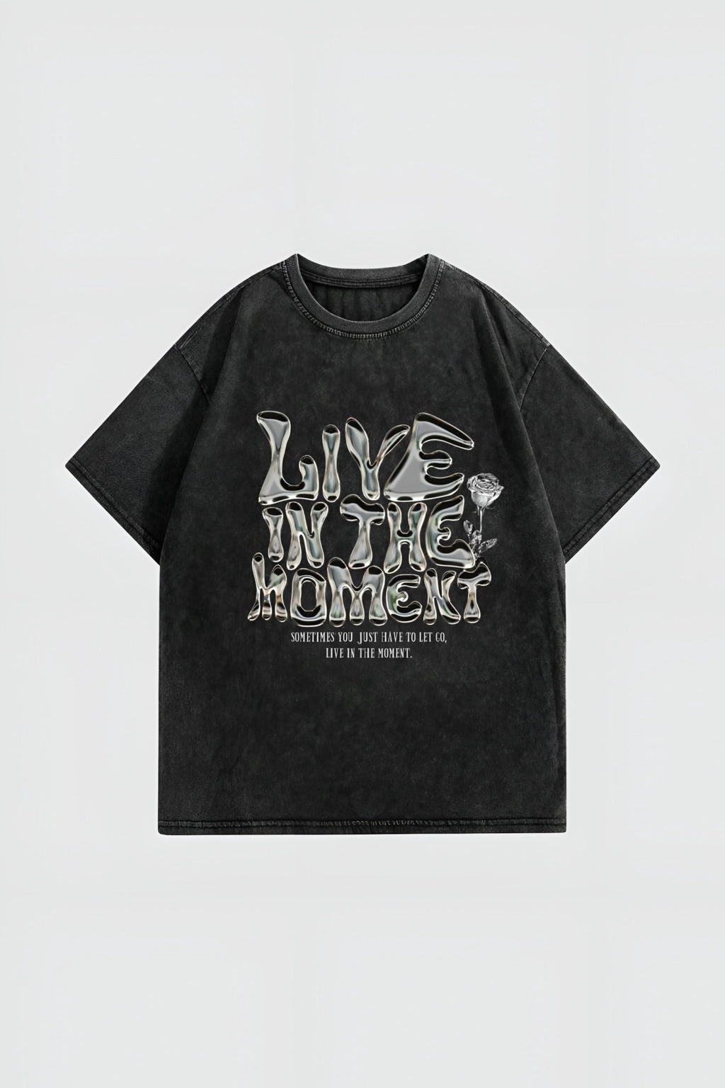 Moment Yıkamalı Oversize T-shirt
