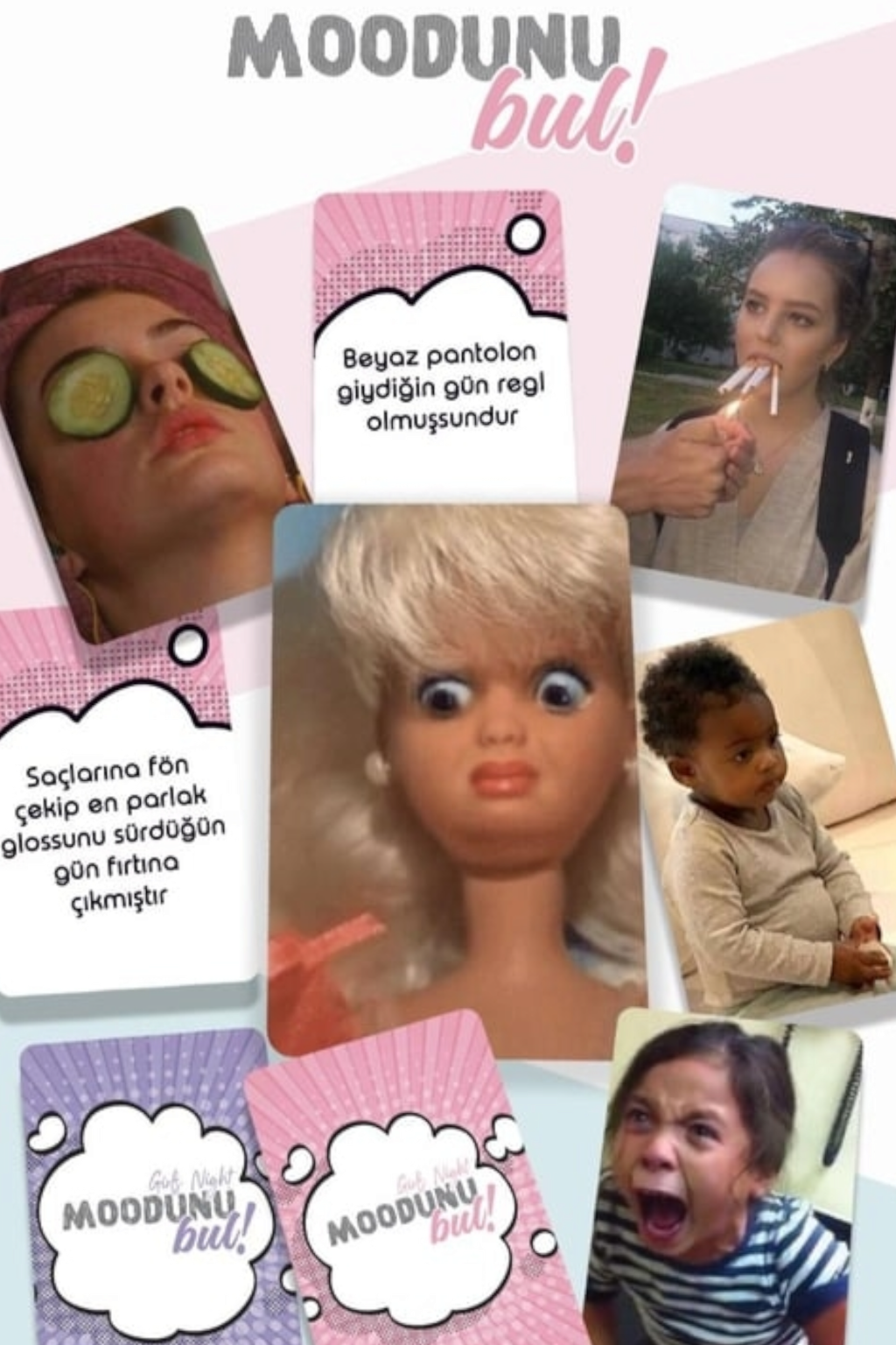 Moodunu Bul- Girls Night Kart Oyunu