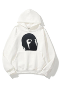 Paynestar 3 iplik Beyaz Oversize Sweatshirt
