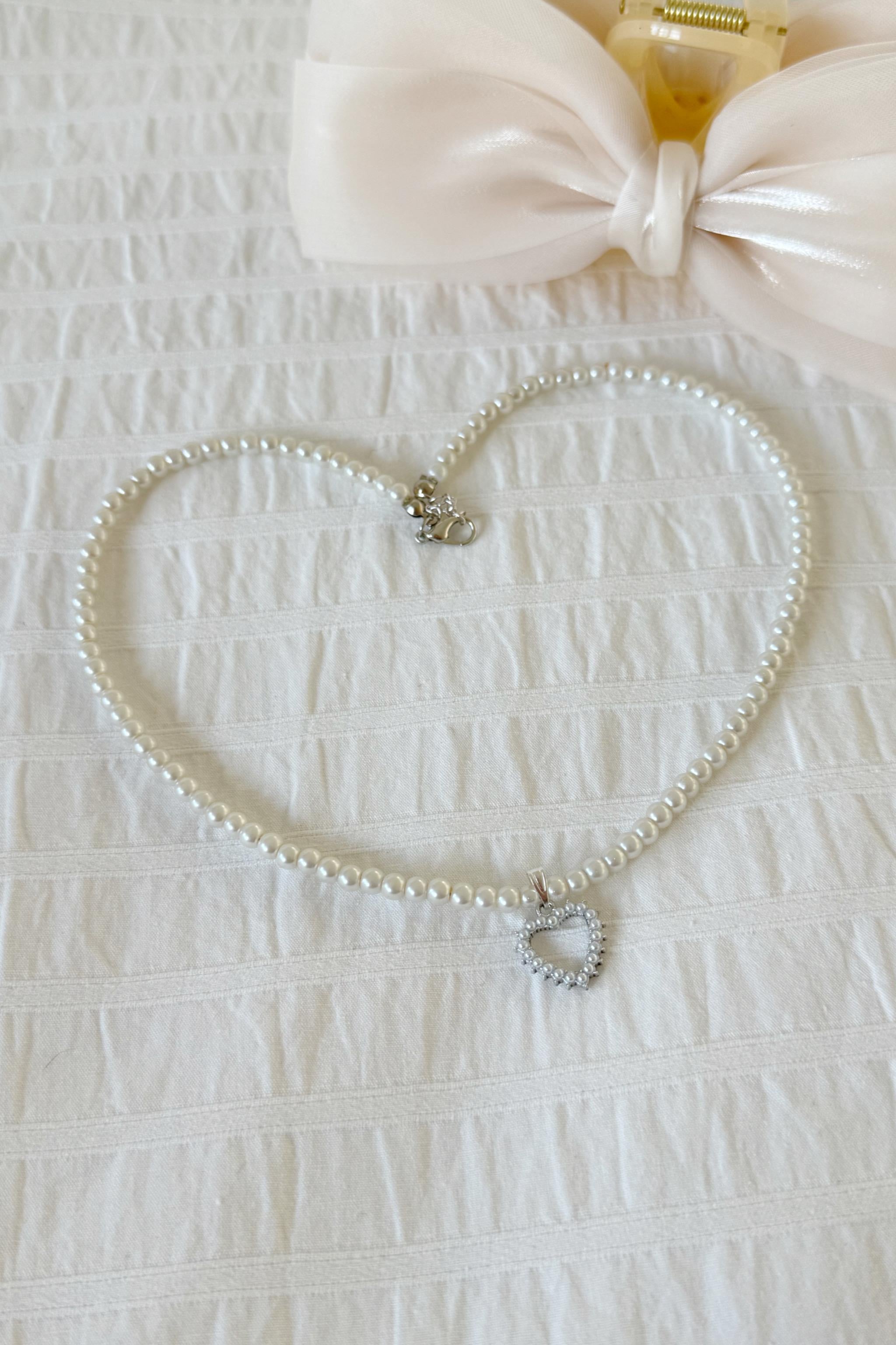 Pearl Heart Kolye
