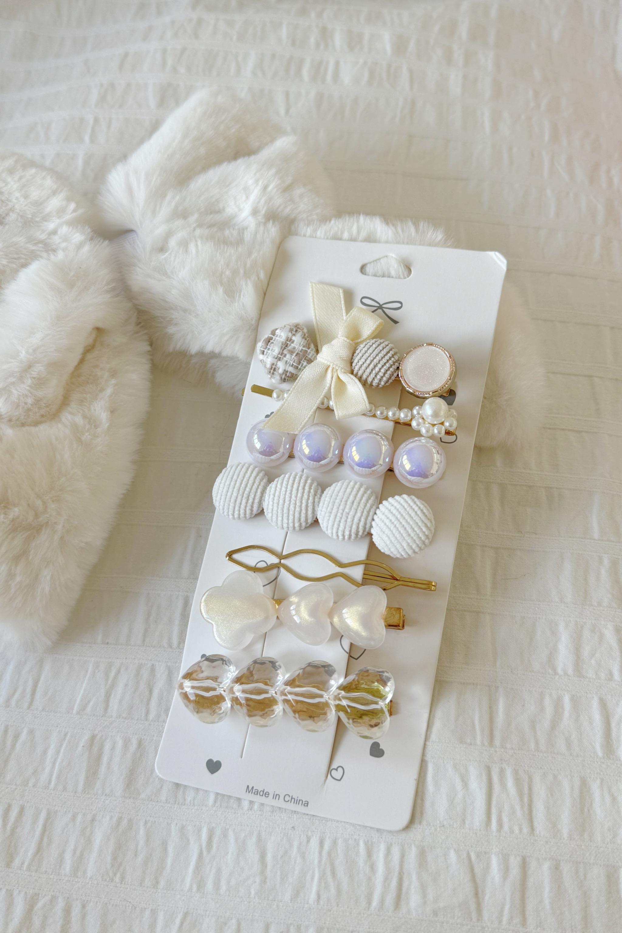 Pearl Ribbon Pens Toka Seti