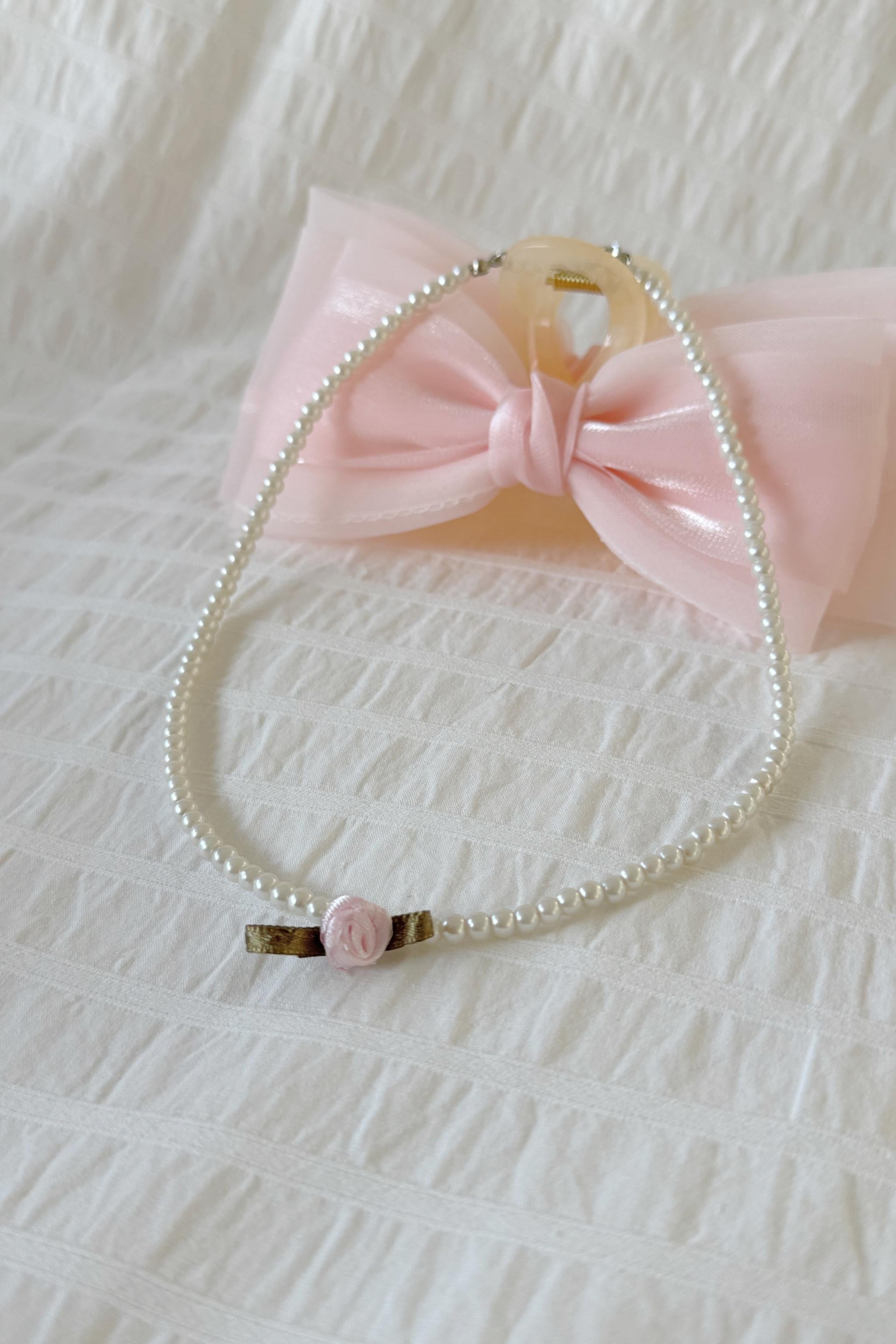 Pearl Rose Kolye