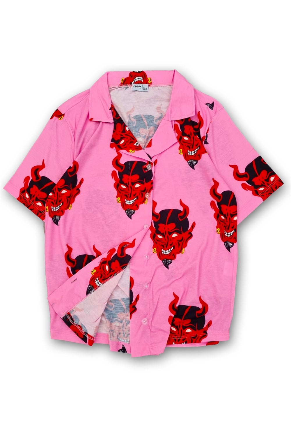 Pembe Devil Unisex Gömlek