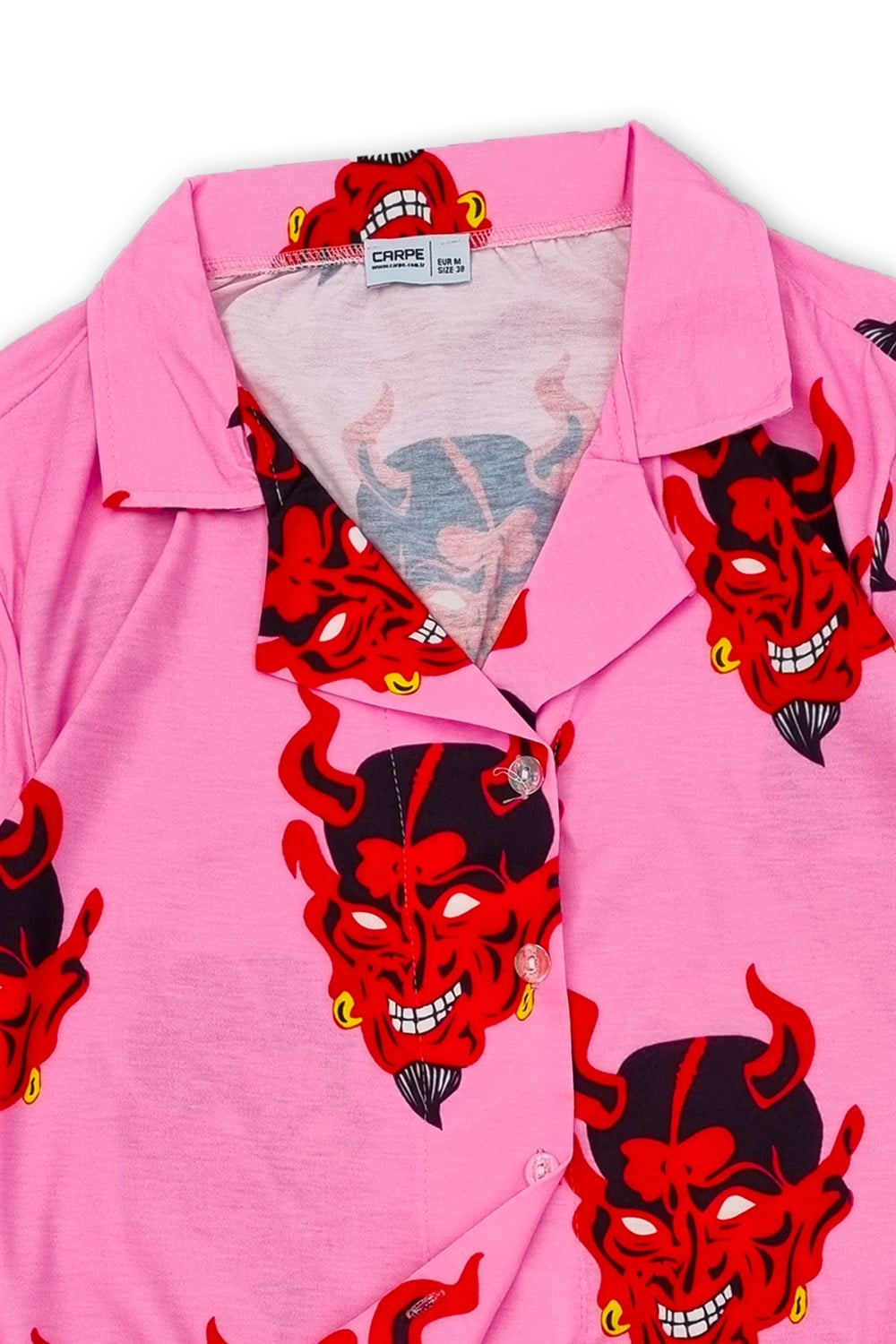 Pembe Devil Unisex Gömlek