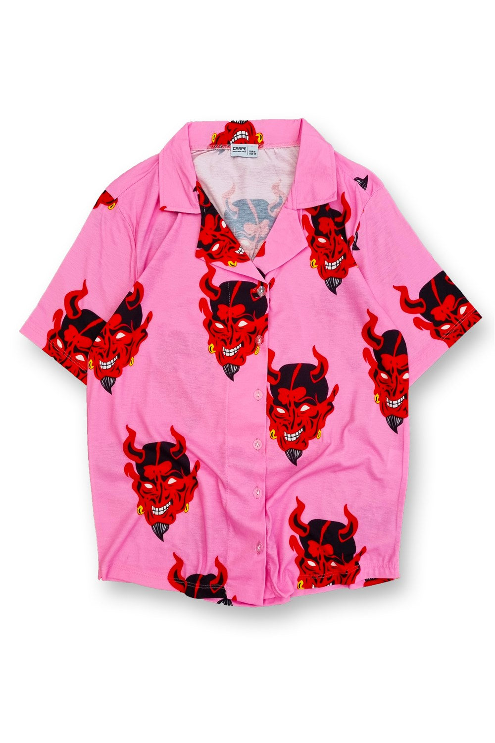 Pembe Devil Unisex Gömlek