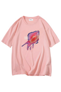 Pink Colourful Oversize T-shirt