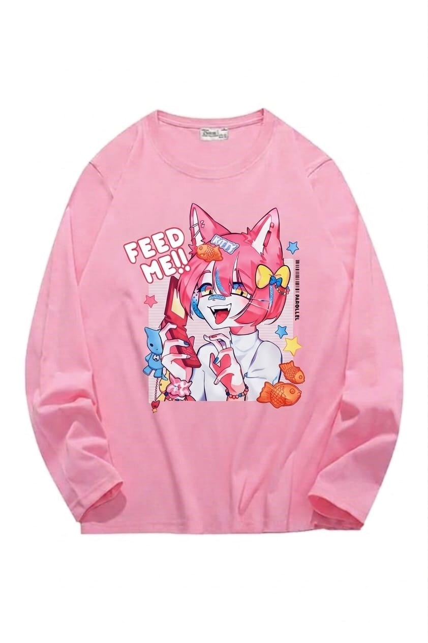 Pink Feed Me Sweatshirt