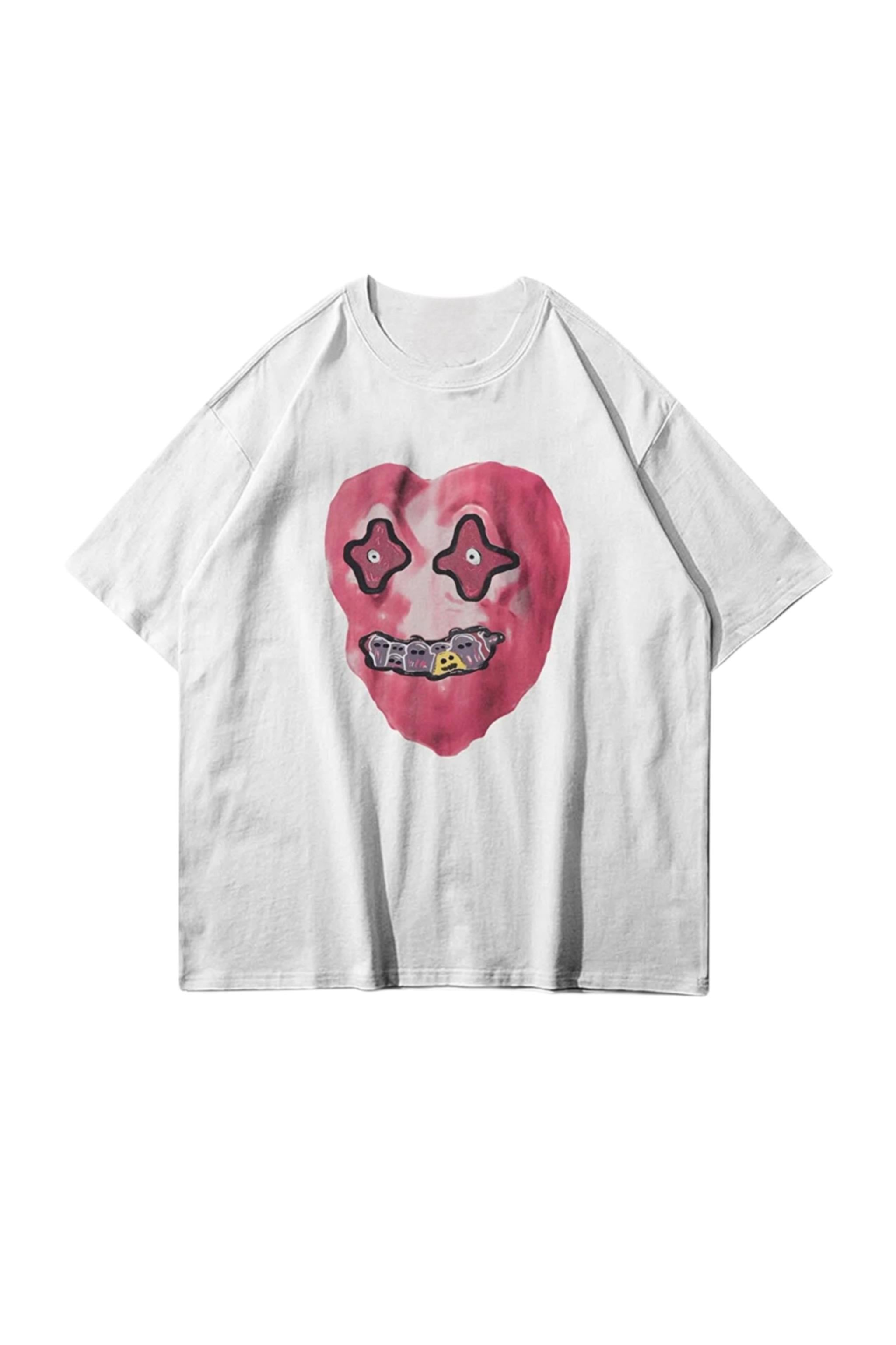 Pink Heart Oversize T-shirt