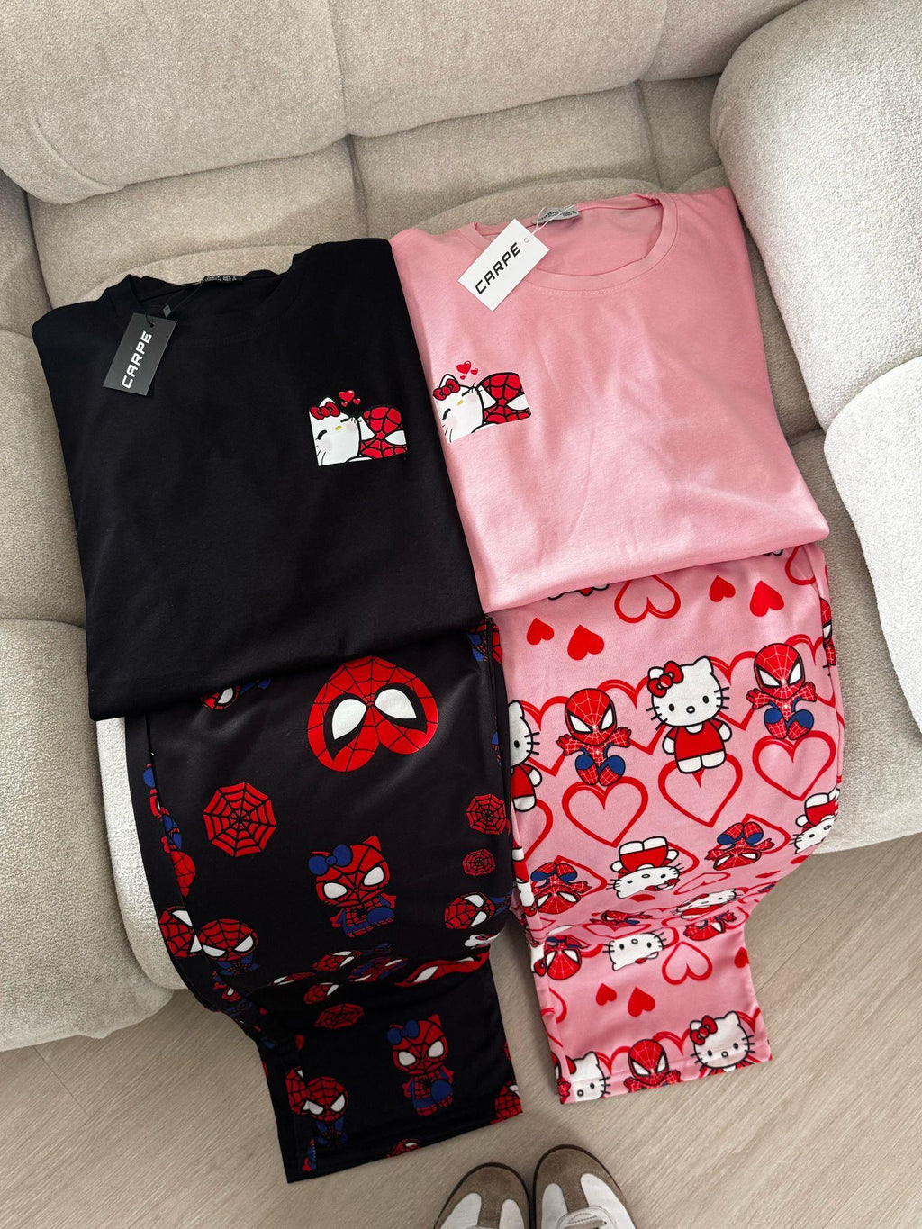 Pink Kitty Spider Oversize T-shirt