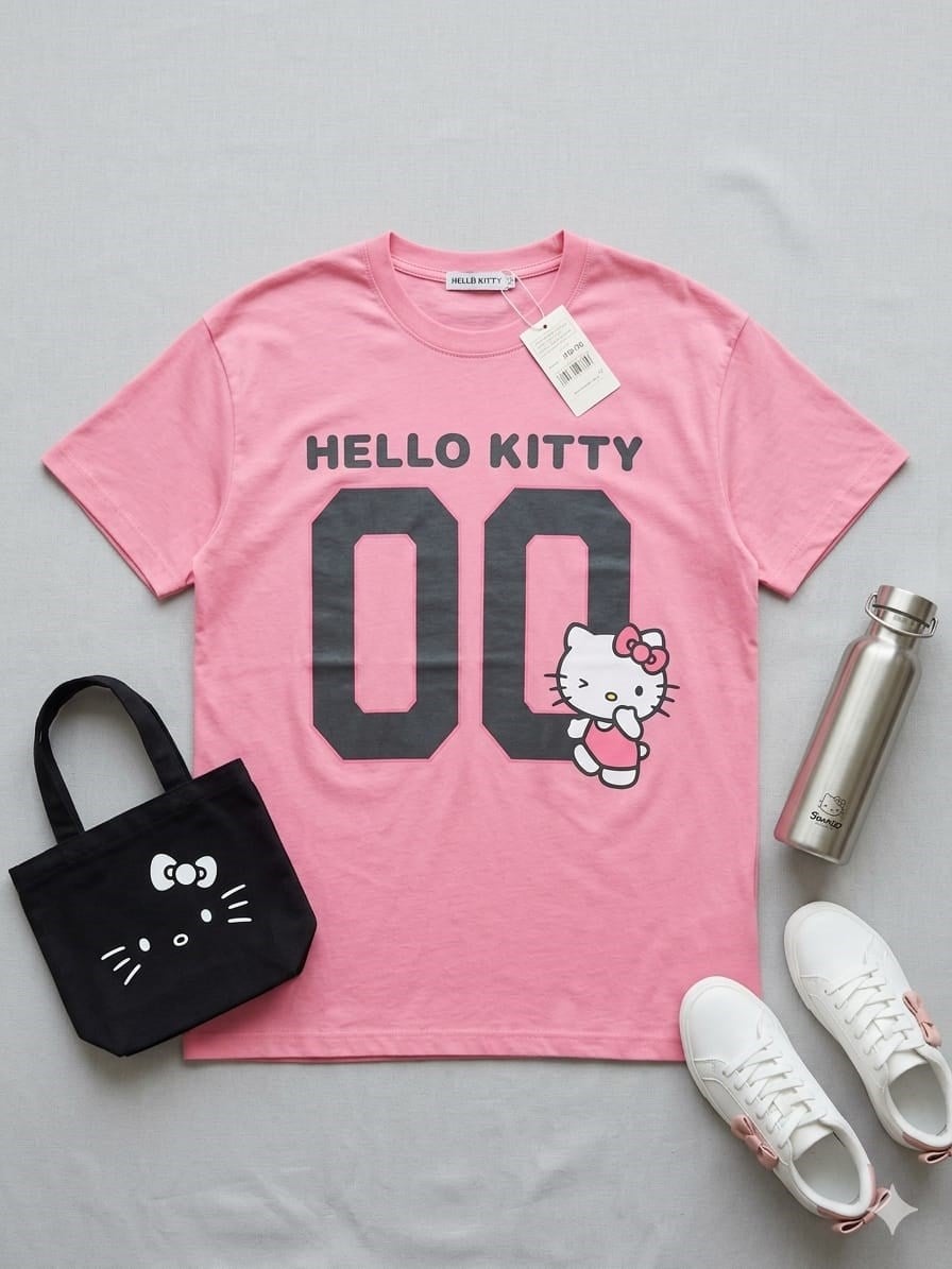 Pink Kitty Tam Boy Bluz