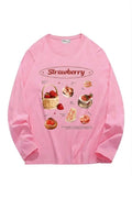 Pink Strawberry Basket Sweatshirt