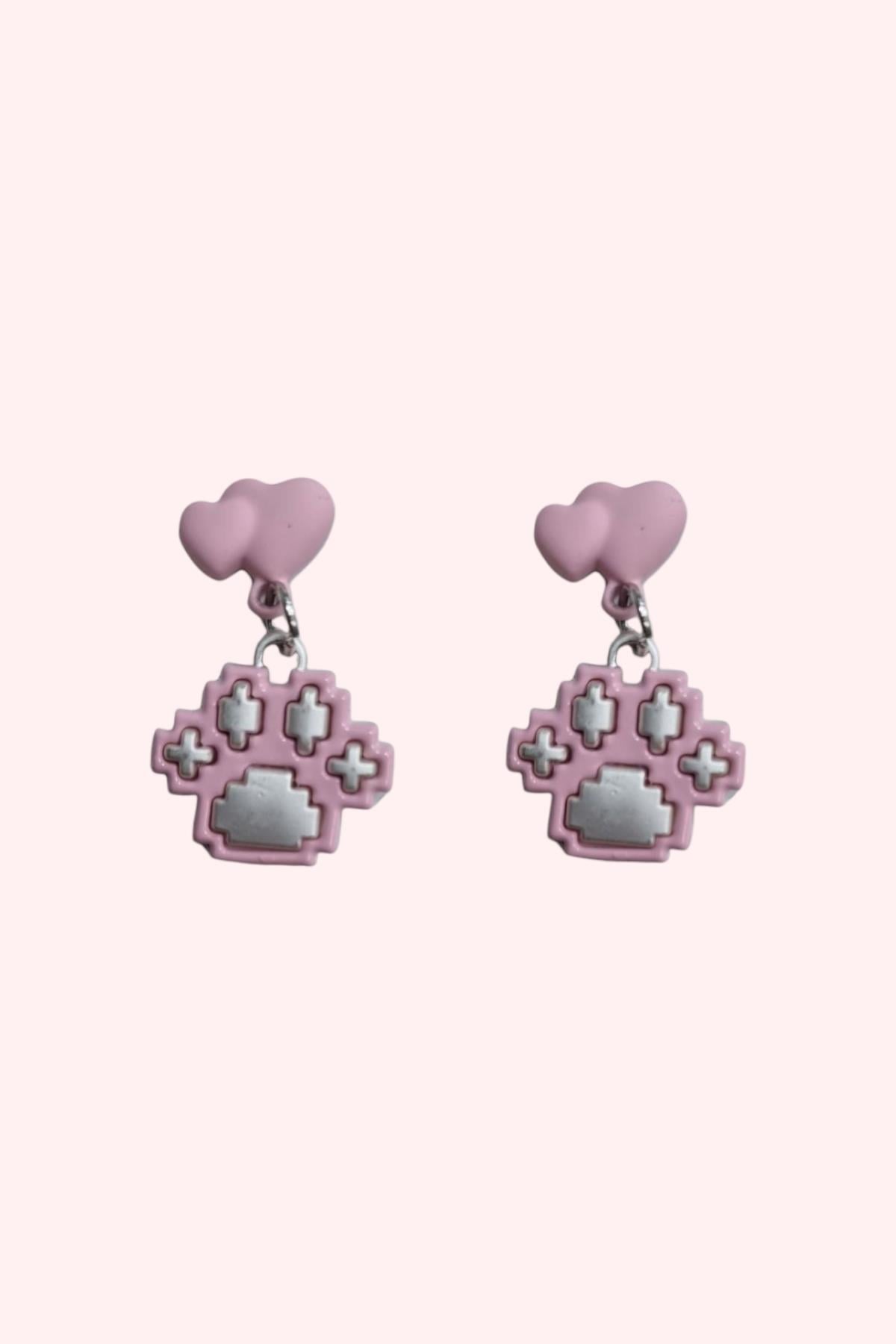 Pixel Paw Küpe