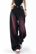 Purple Design Denim Pantolon