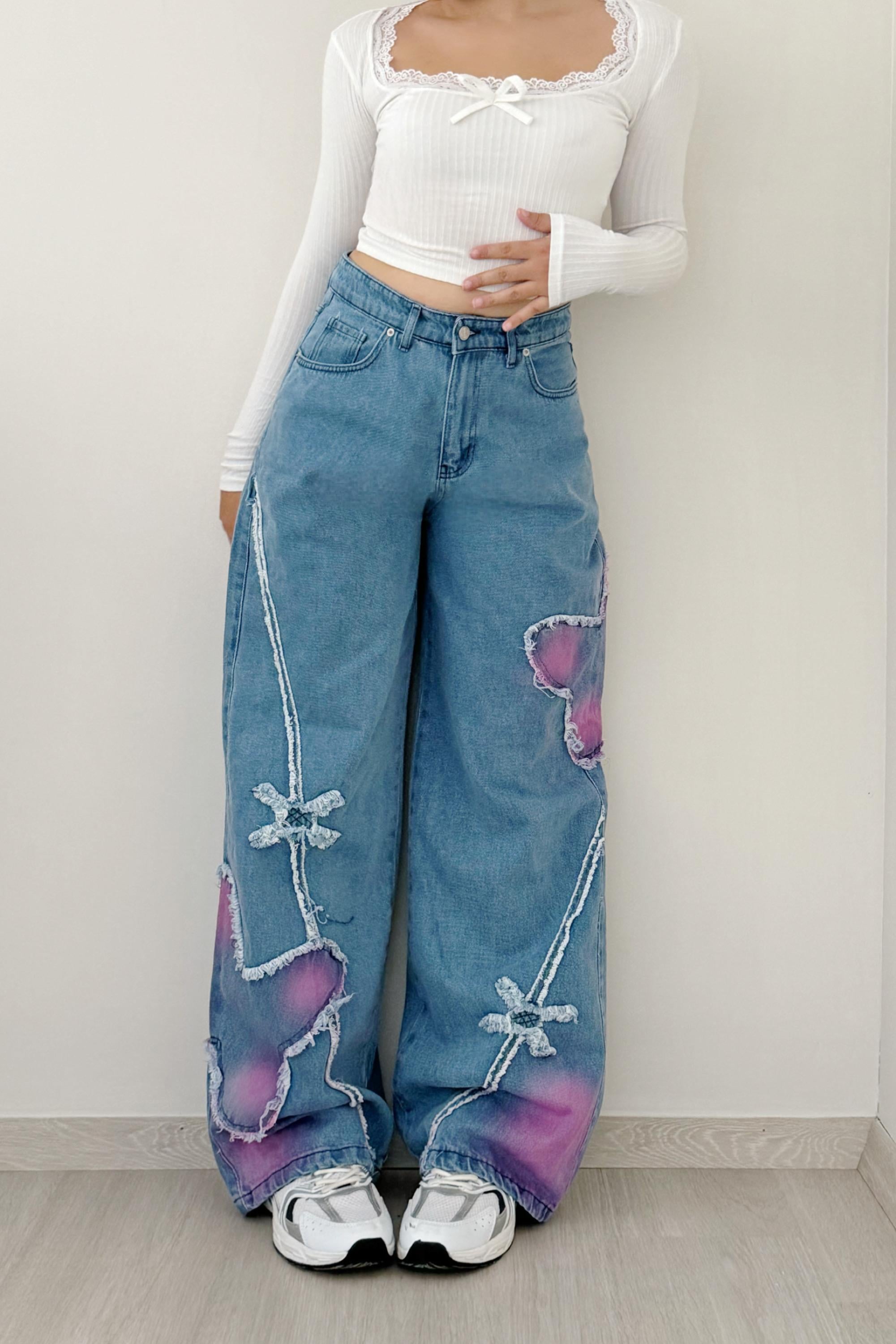 Purple Design Pantolon