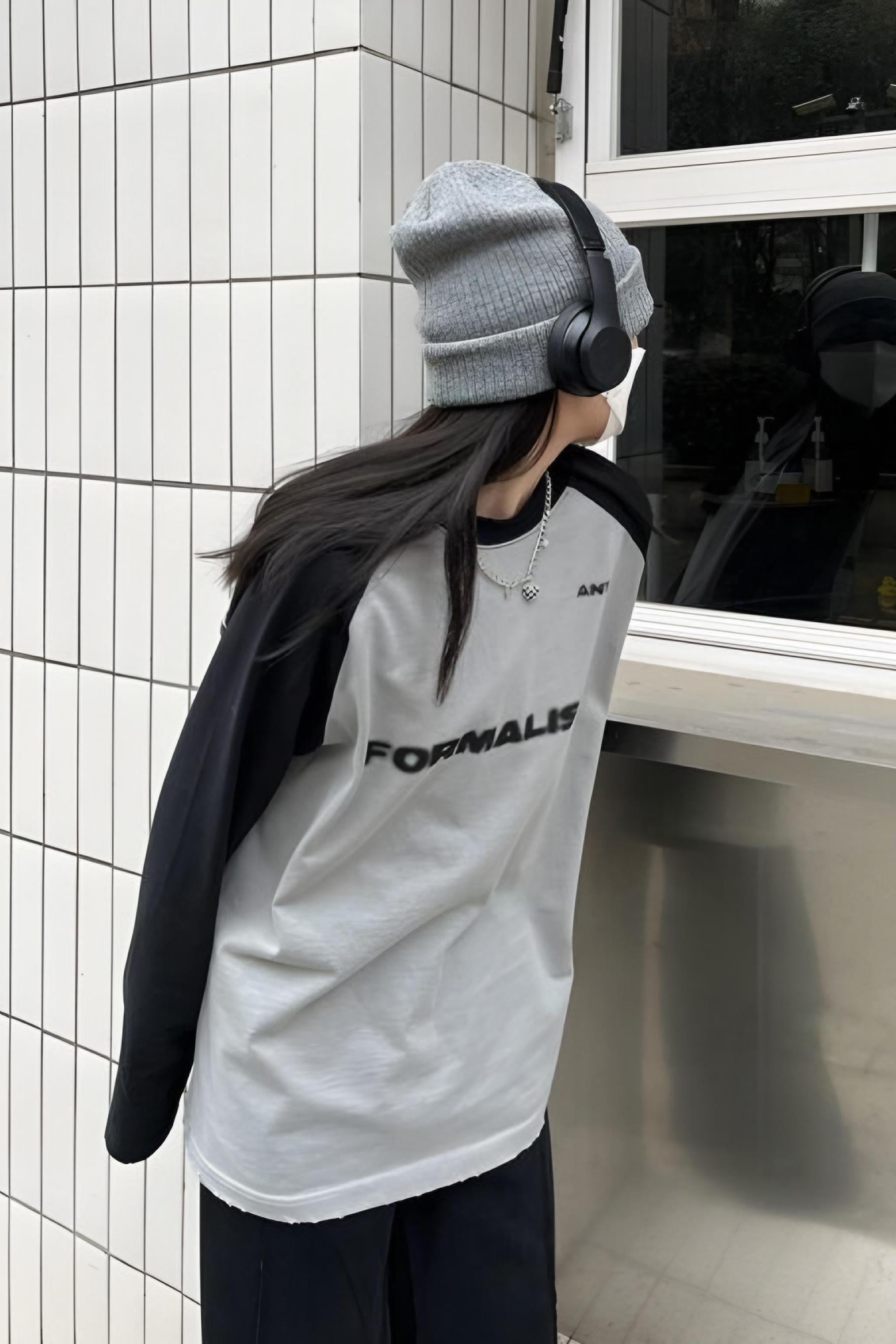 Raglan Formalism Oversize Sweatshirt