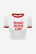 Red Biyeli Make Boys Cry Crop