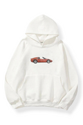 Red Car3 iplik Oversize Sweatshirt