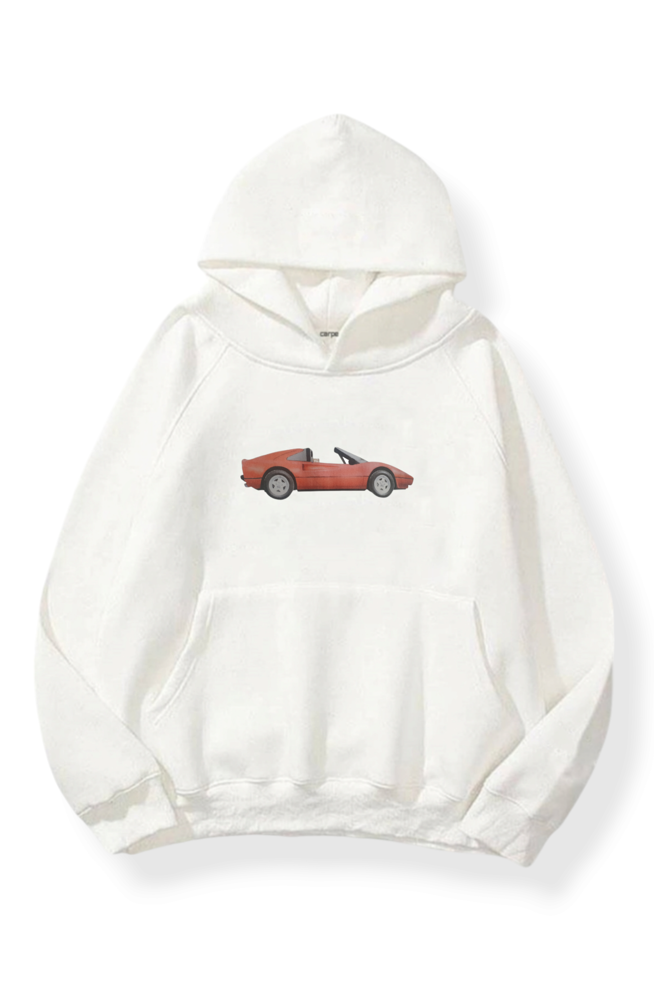 Red Car3 iplik Oversize Sweatshirt