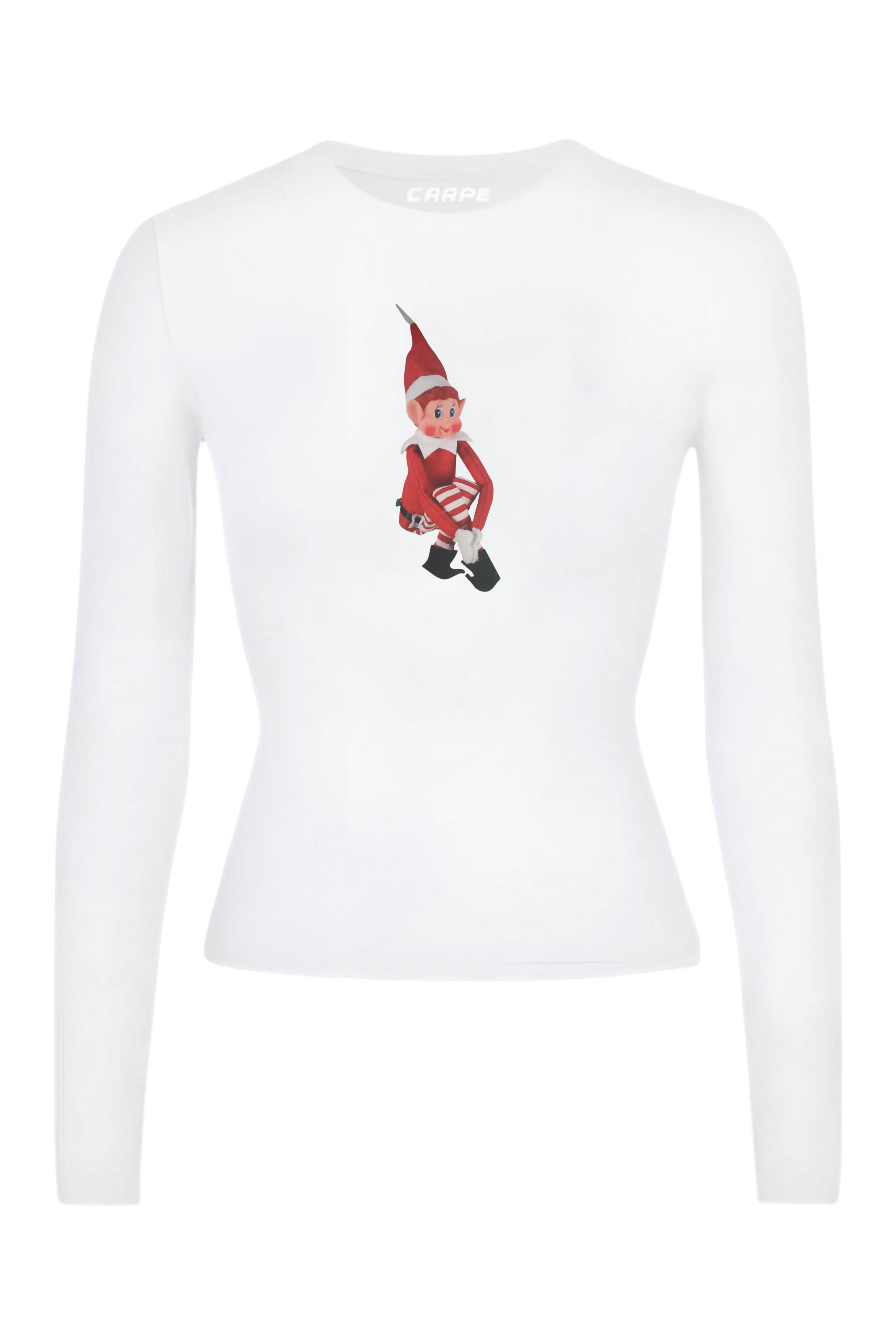 Red Christmas Elf Tam Boy Bluz