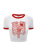 Red Heart Cage Crop