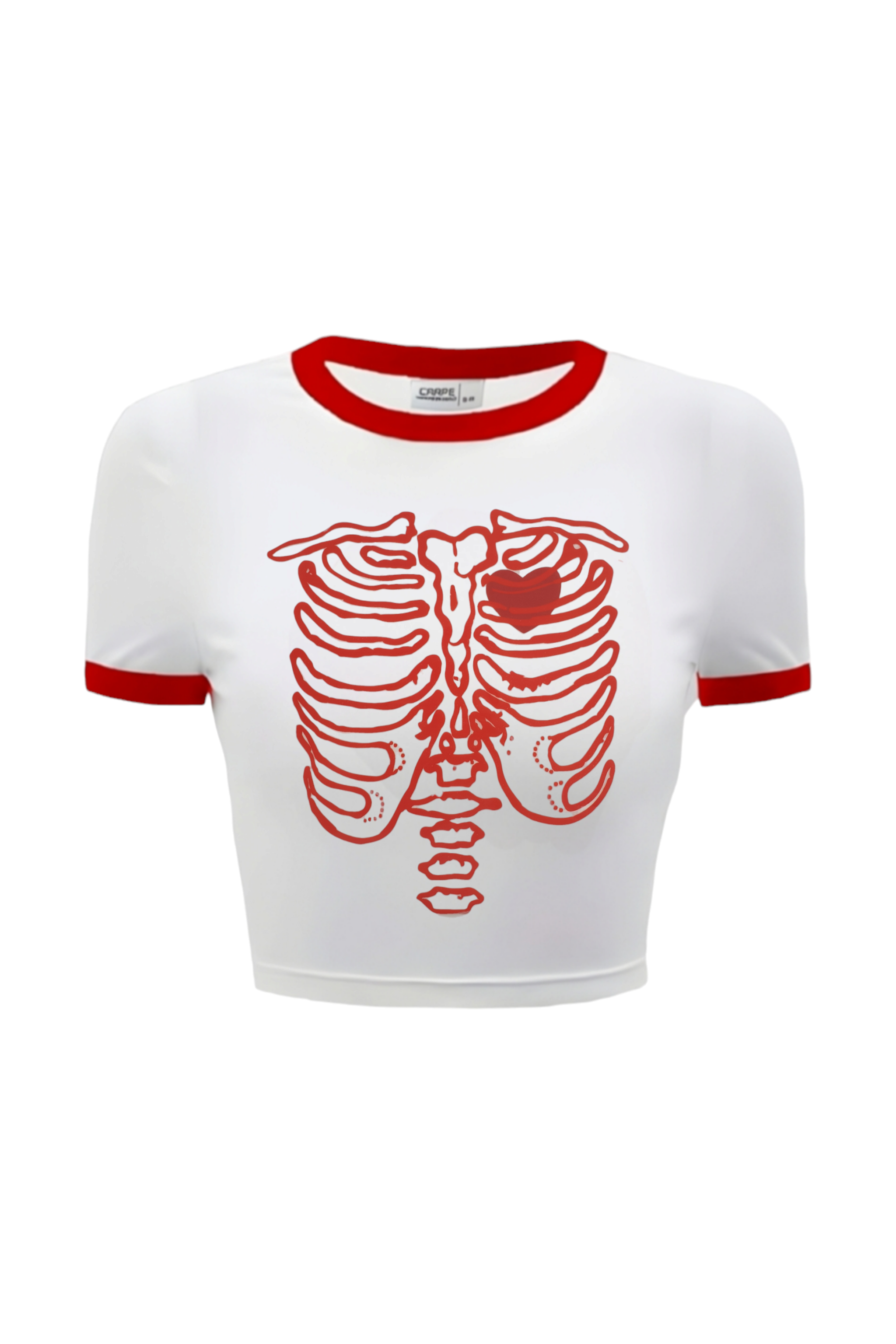 Red Heart Cage Crop