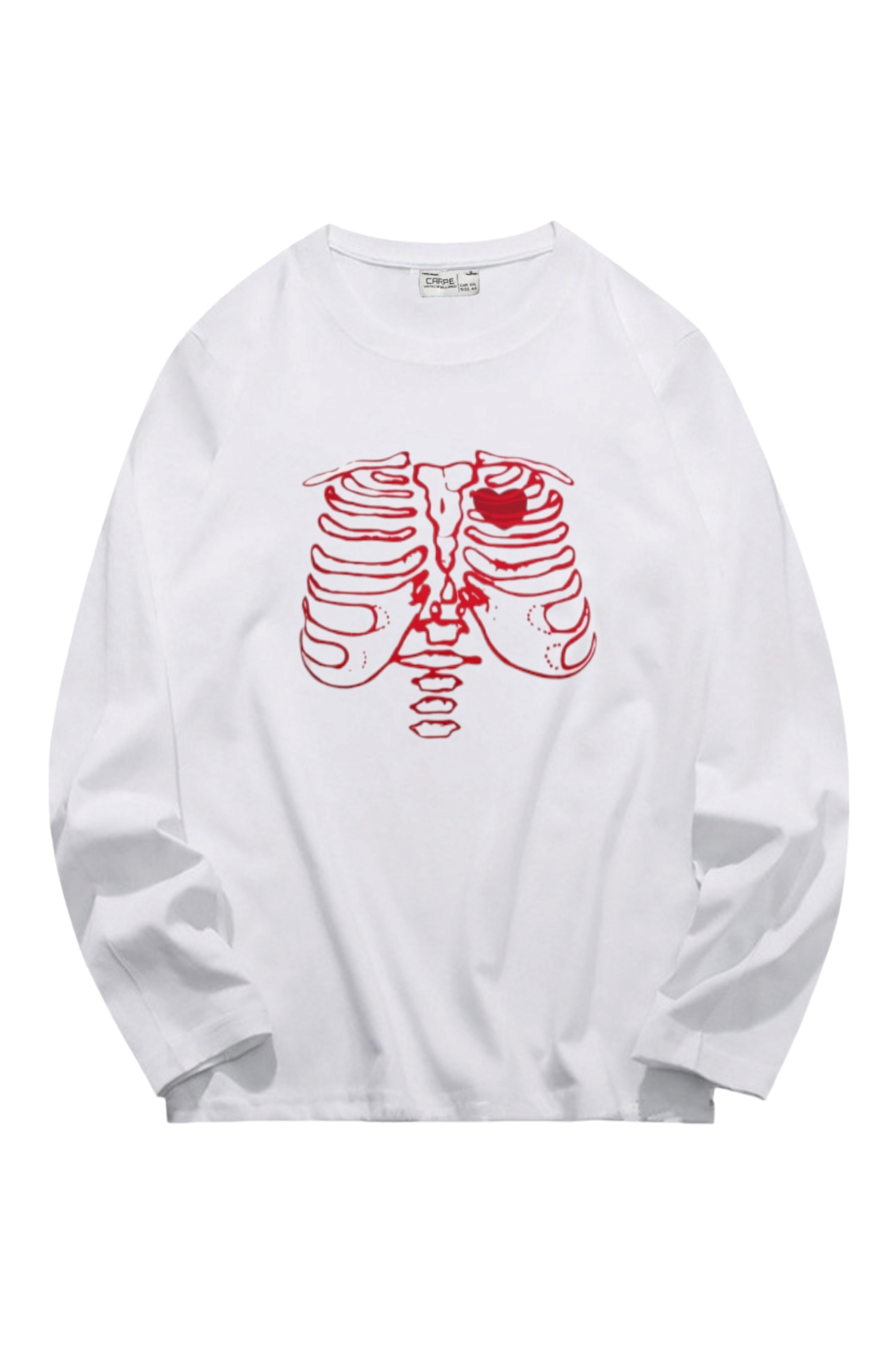Red Rib Sweatshirt