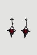 Red Stone Crystal Küpe
