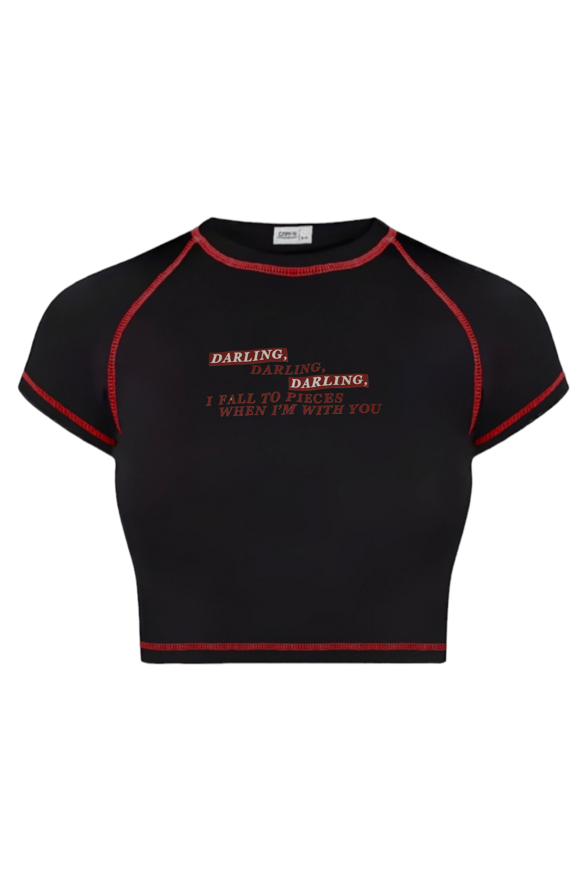 Red Ters Dikiş Darling Crop