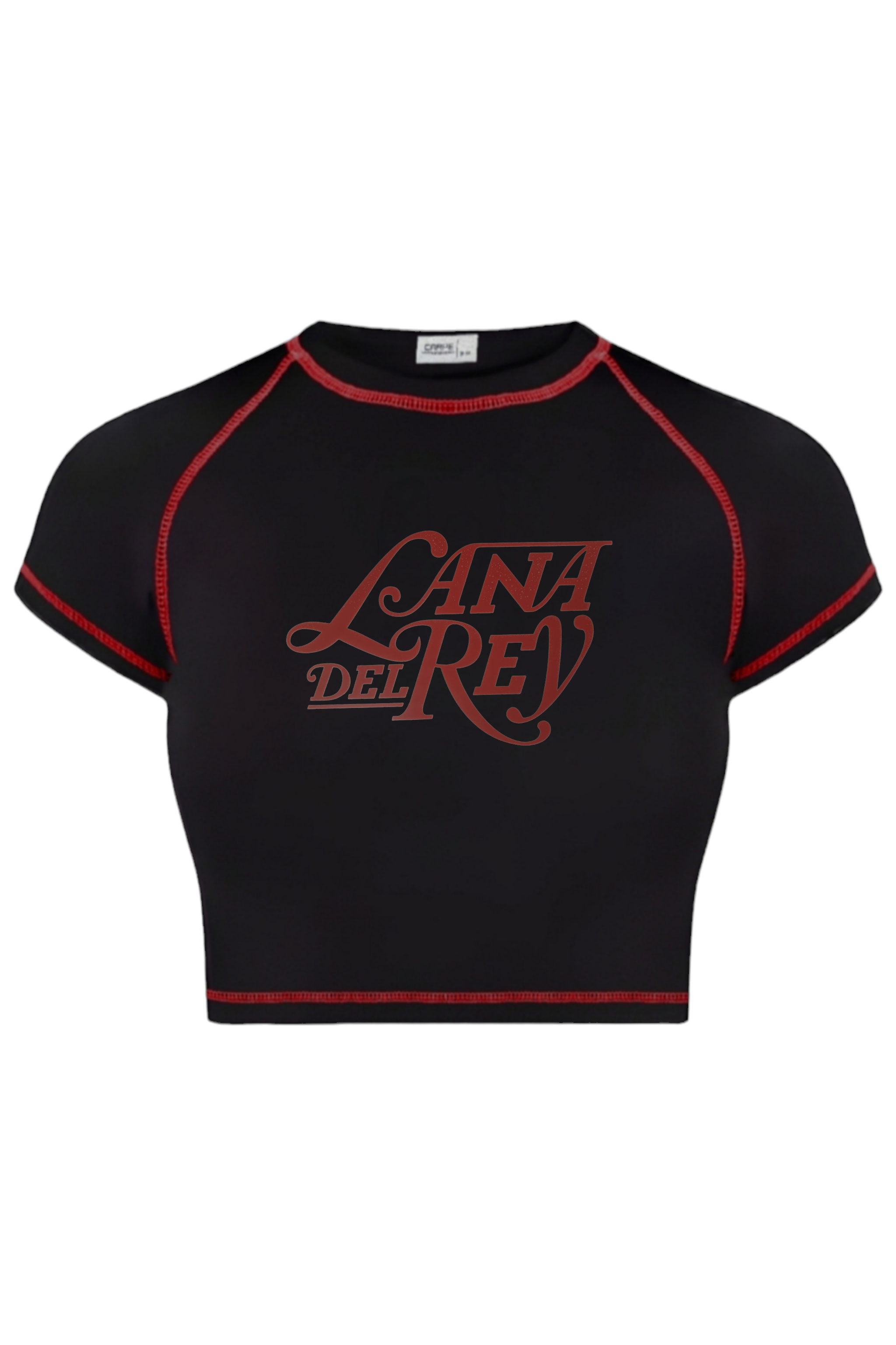 Red Ters Dikiş Lana Del Rey Crop