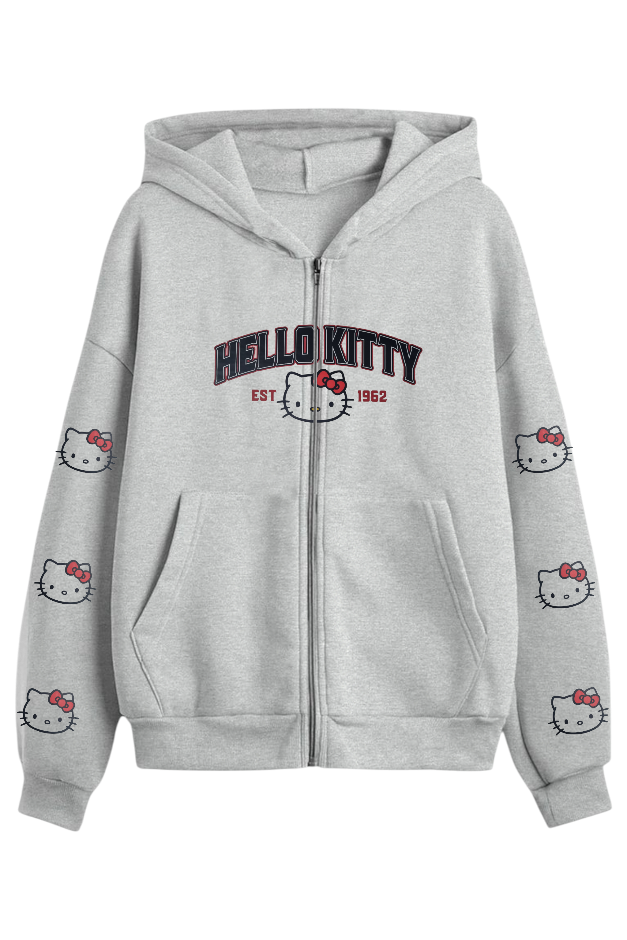 Red Tiny Cat 3 iplik Oversize Hırka