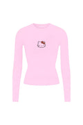 Red Tiny Cat Uzun Kol Tam Boy Bluz