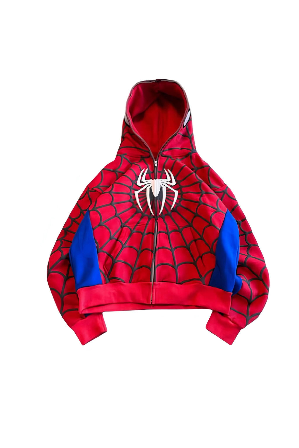 Red White Spider Oversize Hırka