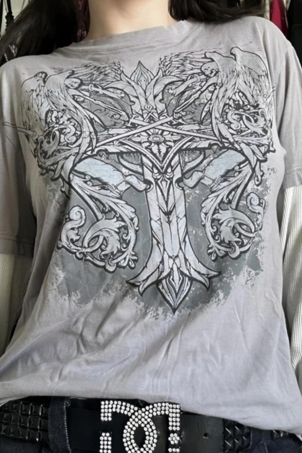 Reglan Cybersigil Oversize Bluz