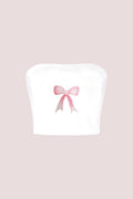 Ribbon Straplez Crop
