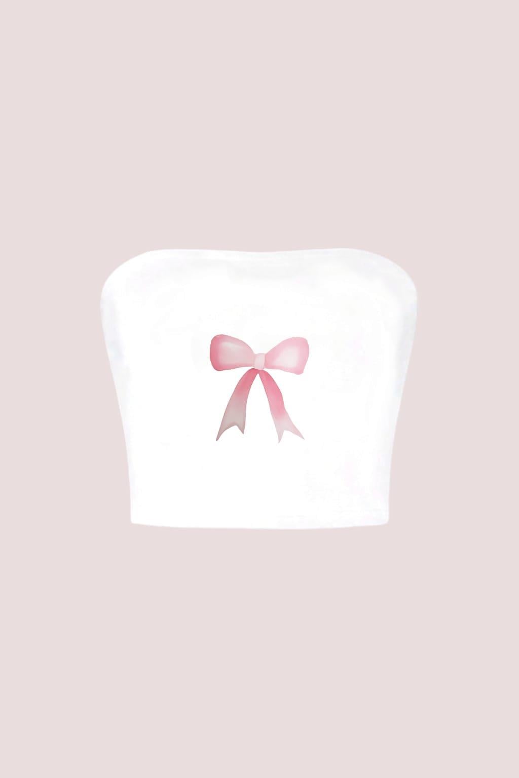 Ribbon Straplez Crop