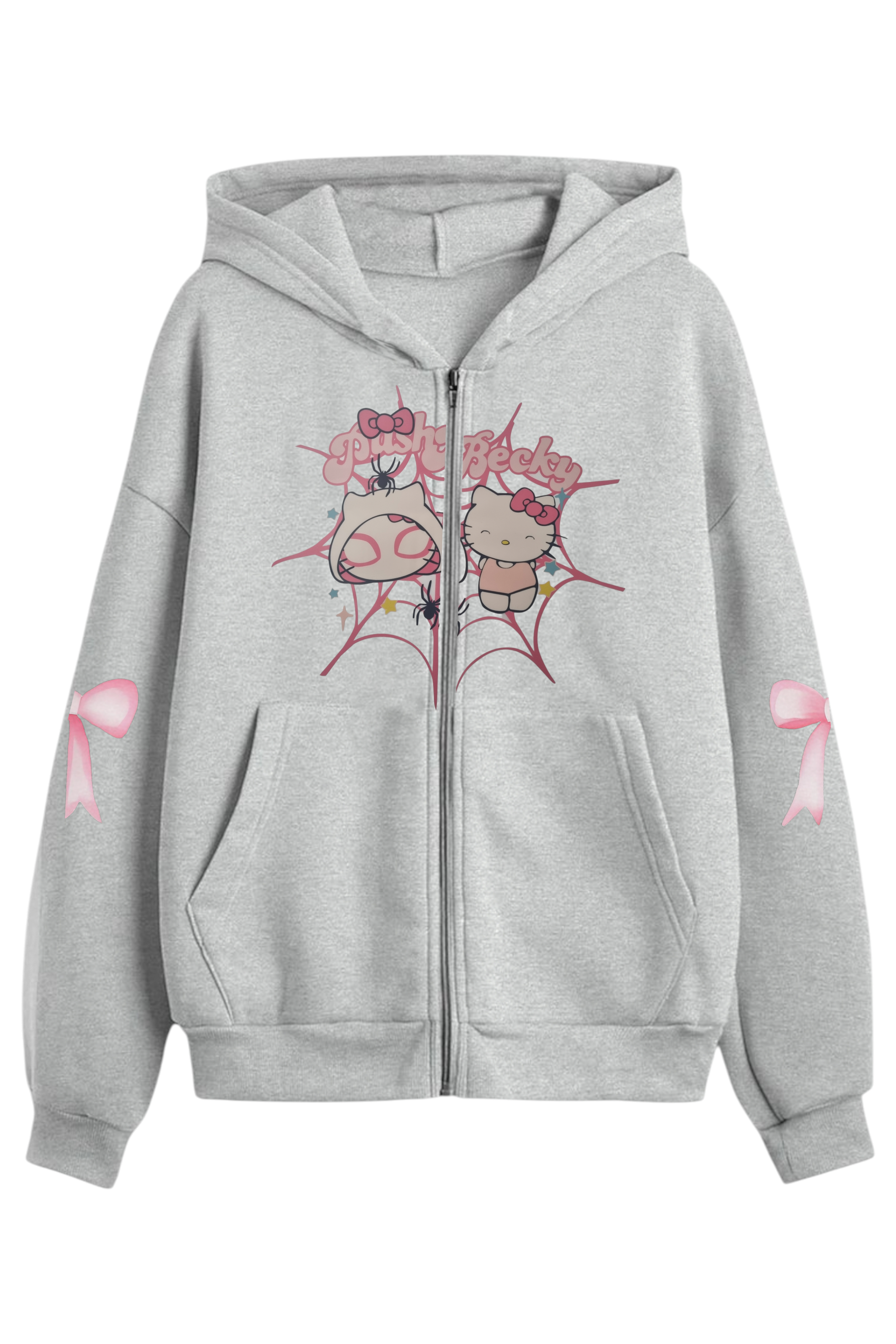 Ribbon Web Kıtty 3 İplik Oversize Hırka