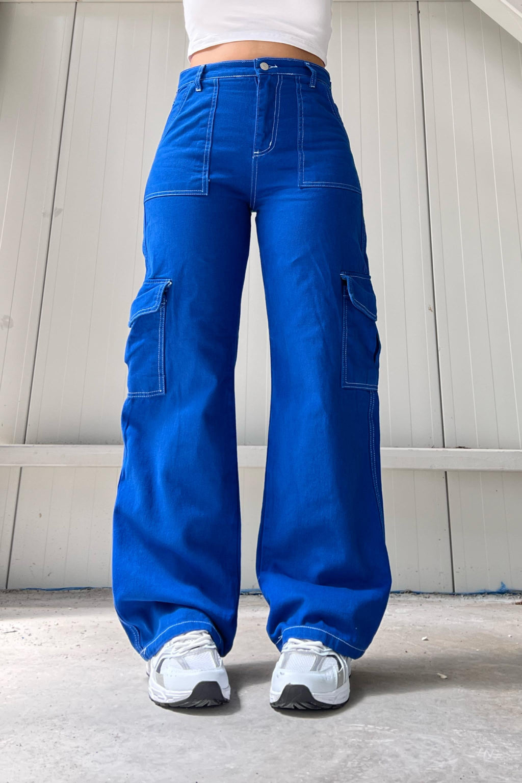 Saks Mavisi  Kargo Cep Jean