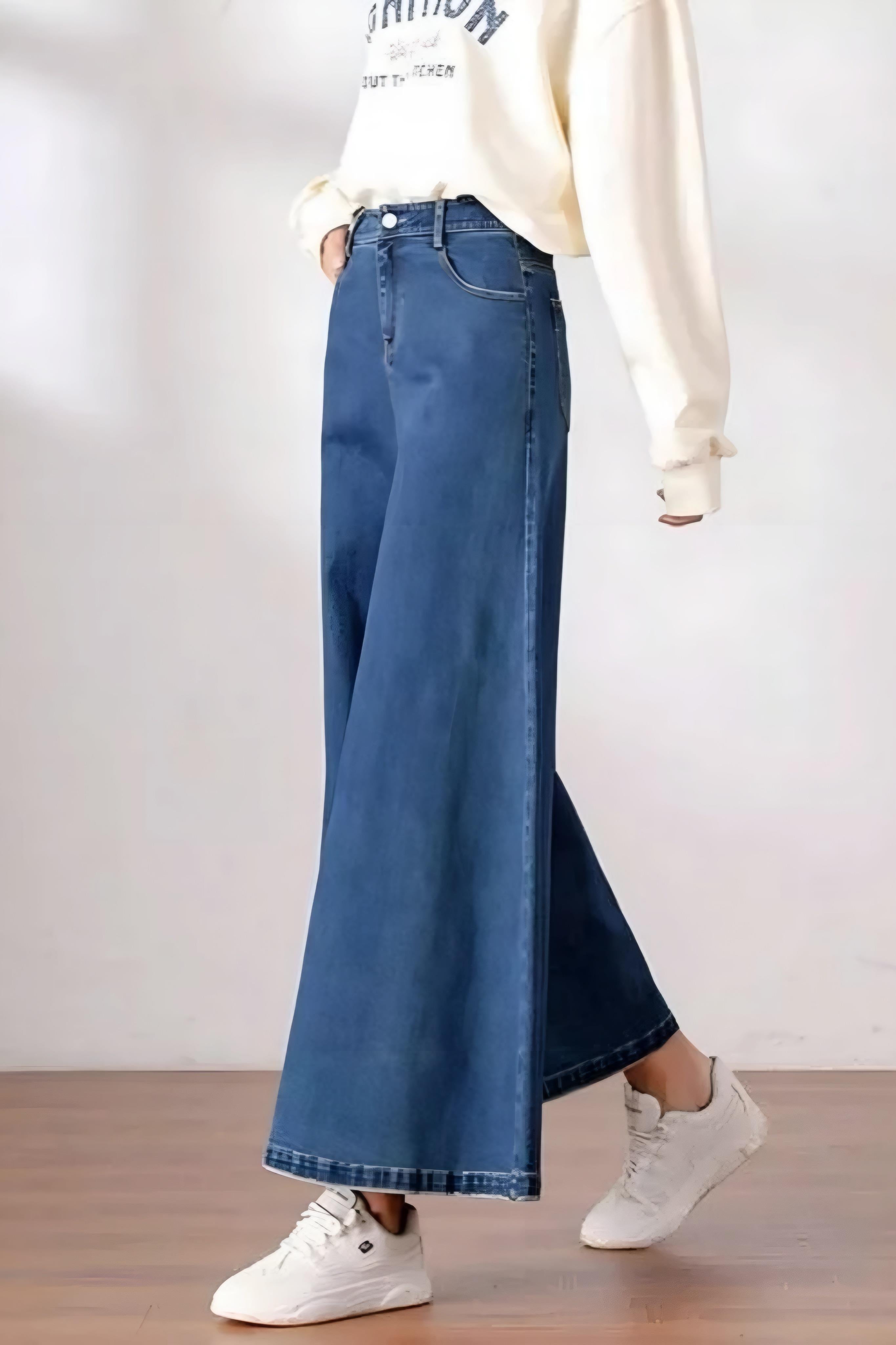 Salaş Denim Palazzo Pantolon