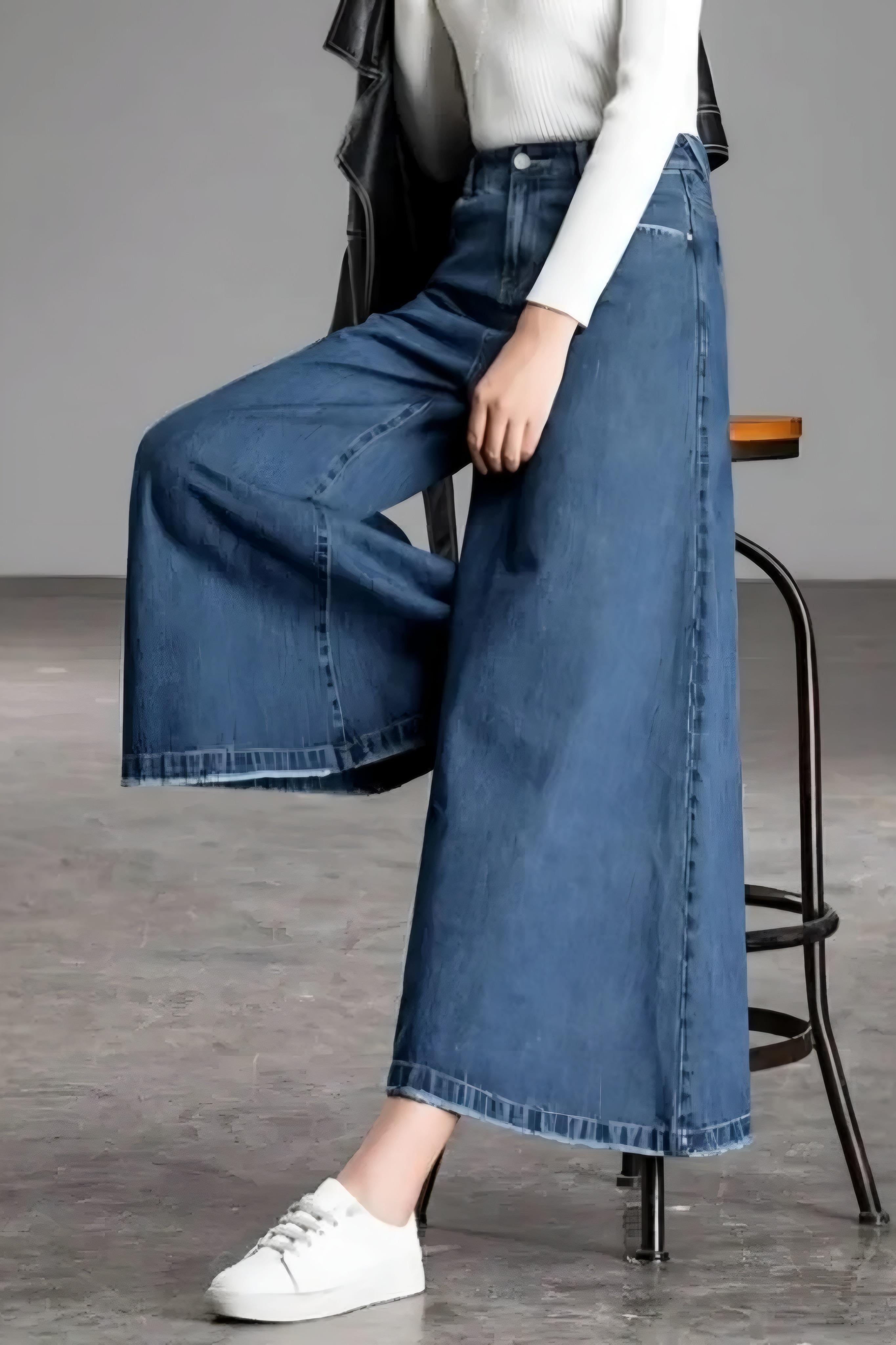 Salaş Denim Palazzo Pantolon